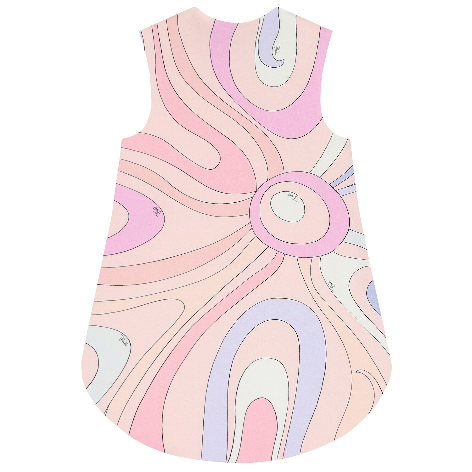 Baby Girls Pink Abstract Baby Nest, 1, hi-res