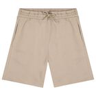 Boys White & Beige Shorts Set, 4, hi-res