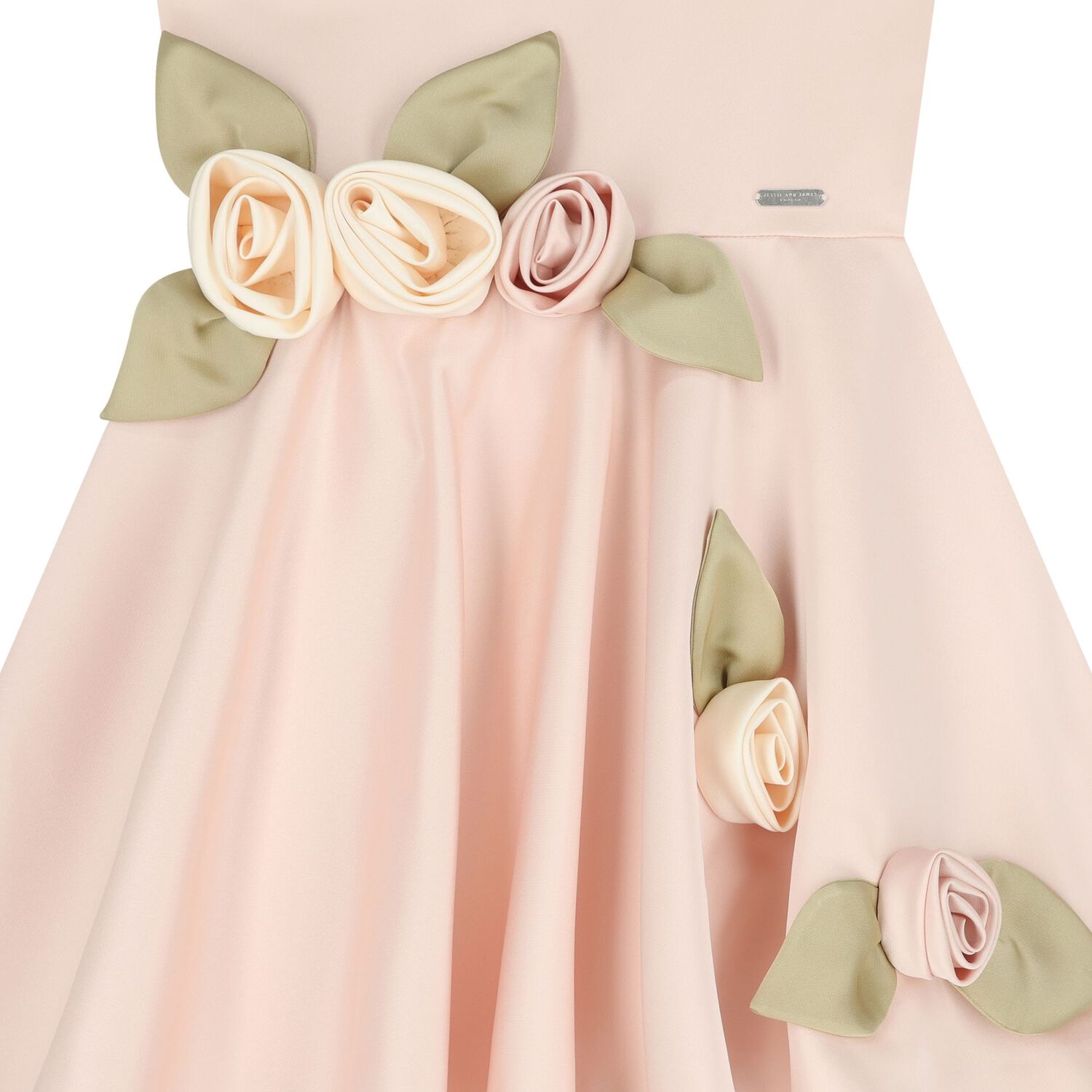 Girls Pink Floral Dress, 2, hi-res