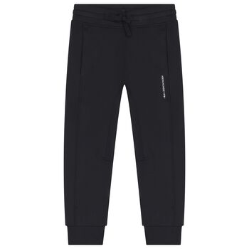 Boys Black Logo Joggers