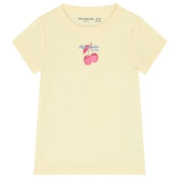 Girls Yellow Logo T-Shirt