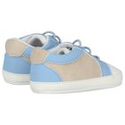Baby Boys Blue, Beige & White Pre Walker Shoes, 1, hi-res