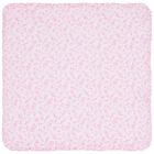 Baby Girls White & Pink Old English Roses Blanket, 1, hi-res