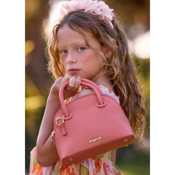 Girls Pink Logo Handbag