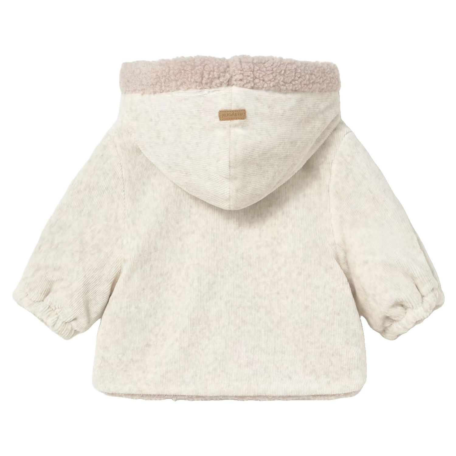 Baby Boys Ivory & Beige Reversible Jacket, 1, hi-res