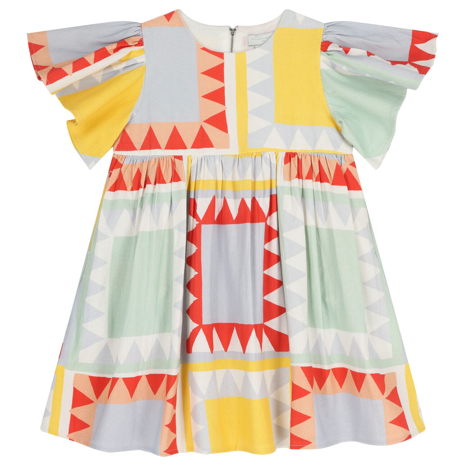 Girls Multi-Coloured Dress, 1, hi-res