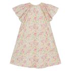 Girls Pink & Yellow Floral Liberty Print Dress, 1, hi-res