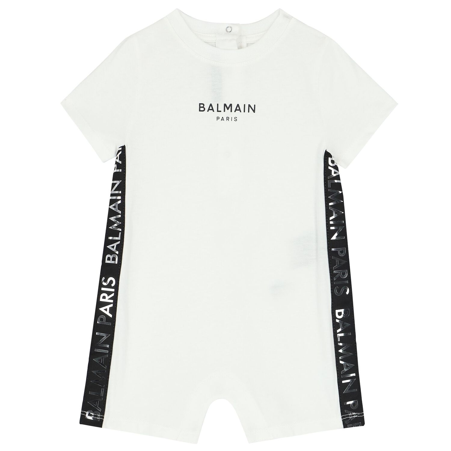 White Logo Baby Romper Gift Set, 1, hi-res