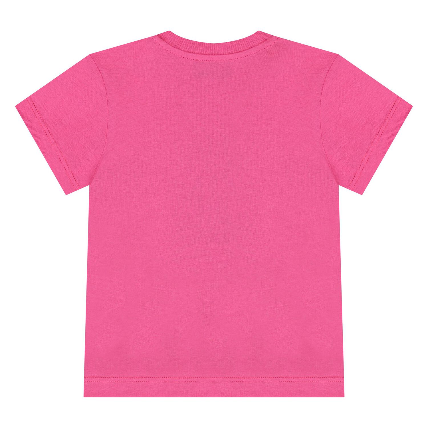 Younger Girls Pink Teddy Bear Logo T-Shirt, 5, hi-res