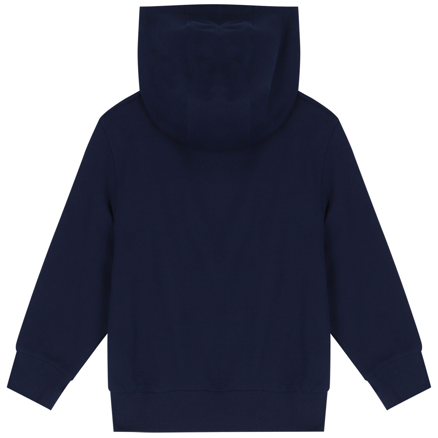 Boys Navy Blue Logo Hooded Top, 3, hi-res