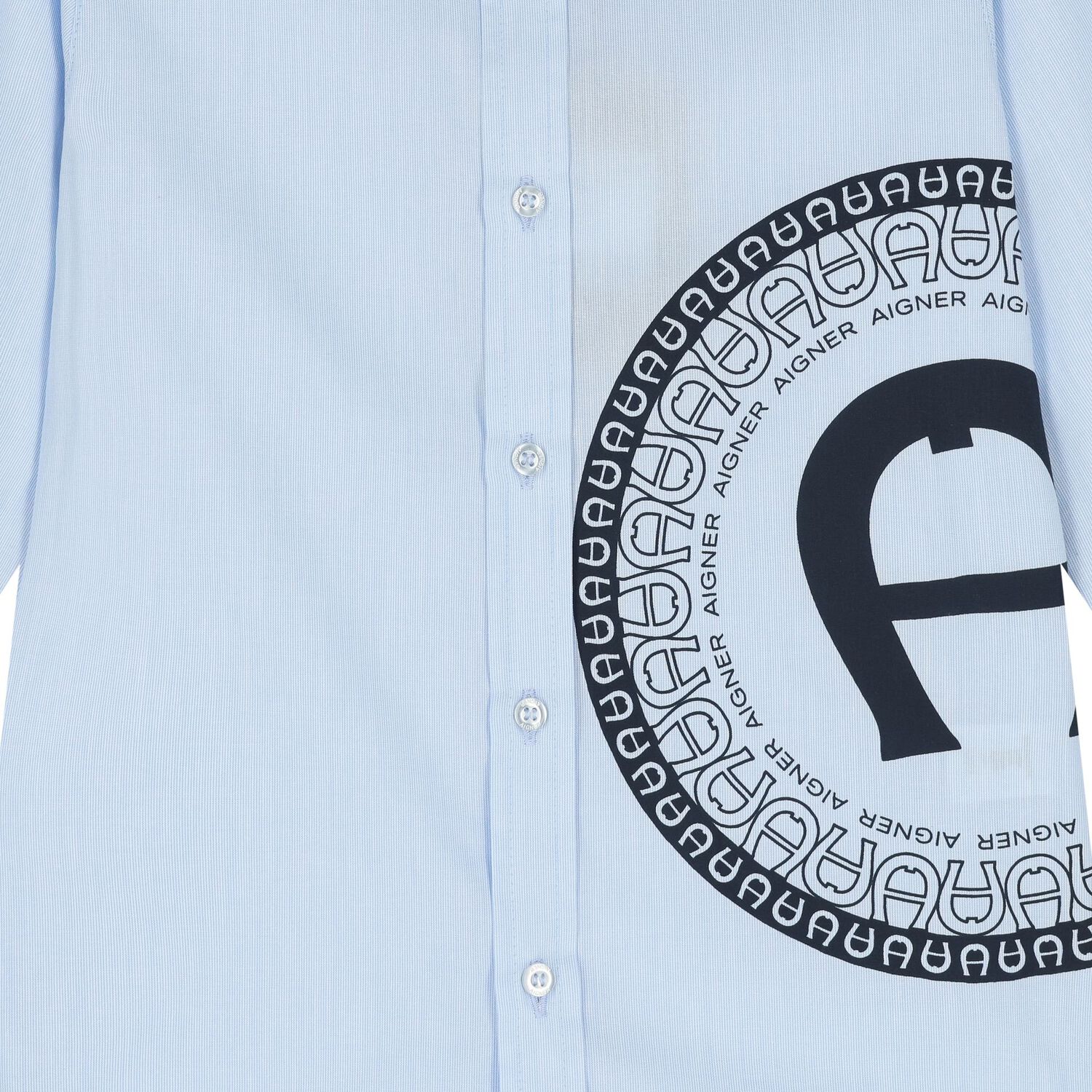 Boys Blue Logo Shirt, 1, hi-res