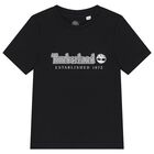 Boys Black Logo T-Shirt, 2, hi-res