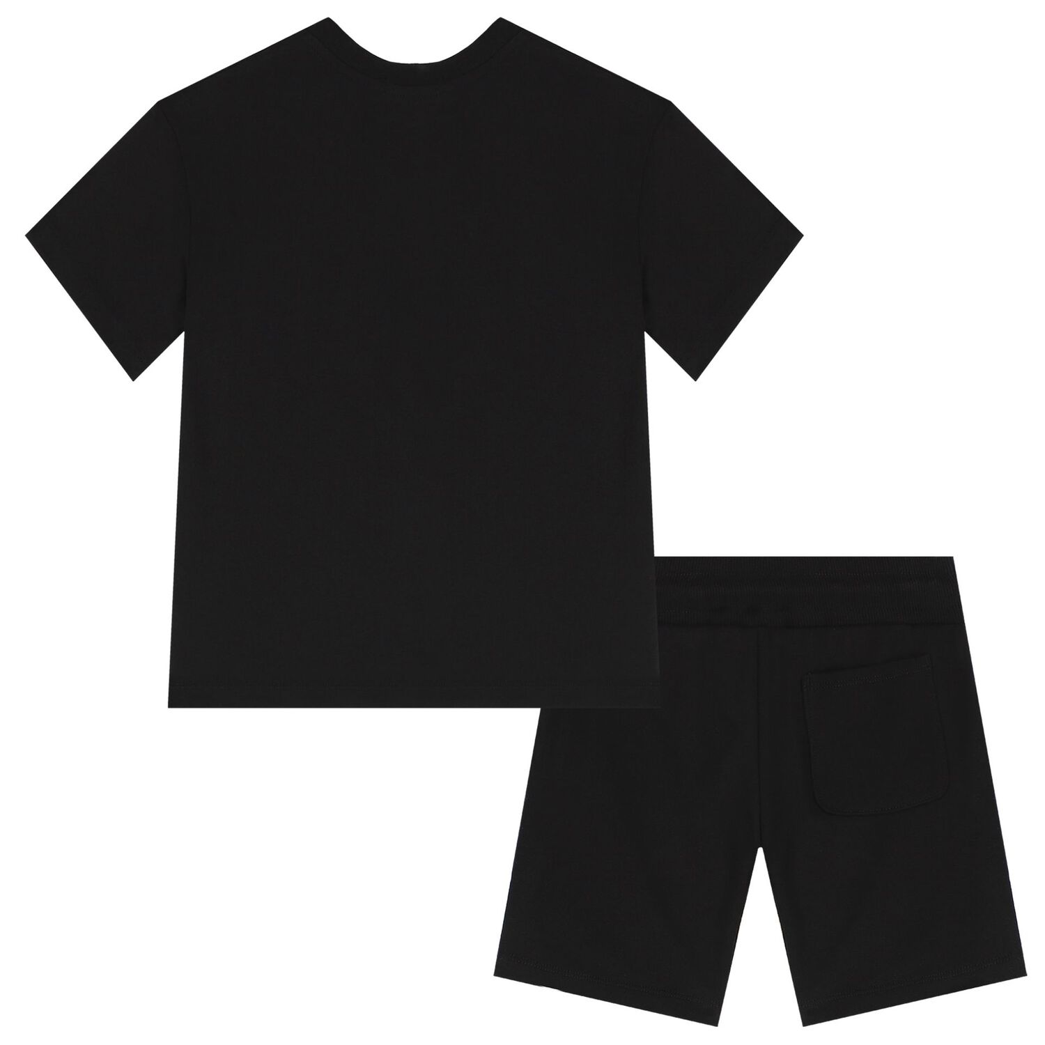Boys Black Logo Shorts Set, 1, hi-res image number null