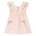 Girls Pink Gingham Dress, 1, hi-res