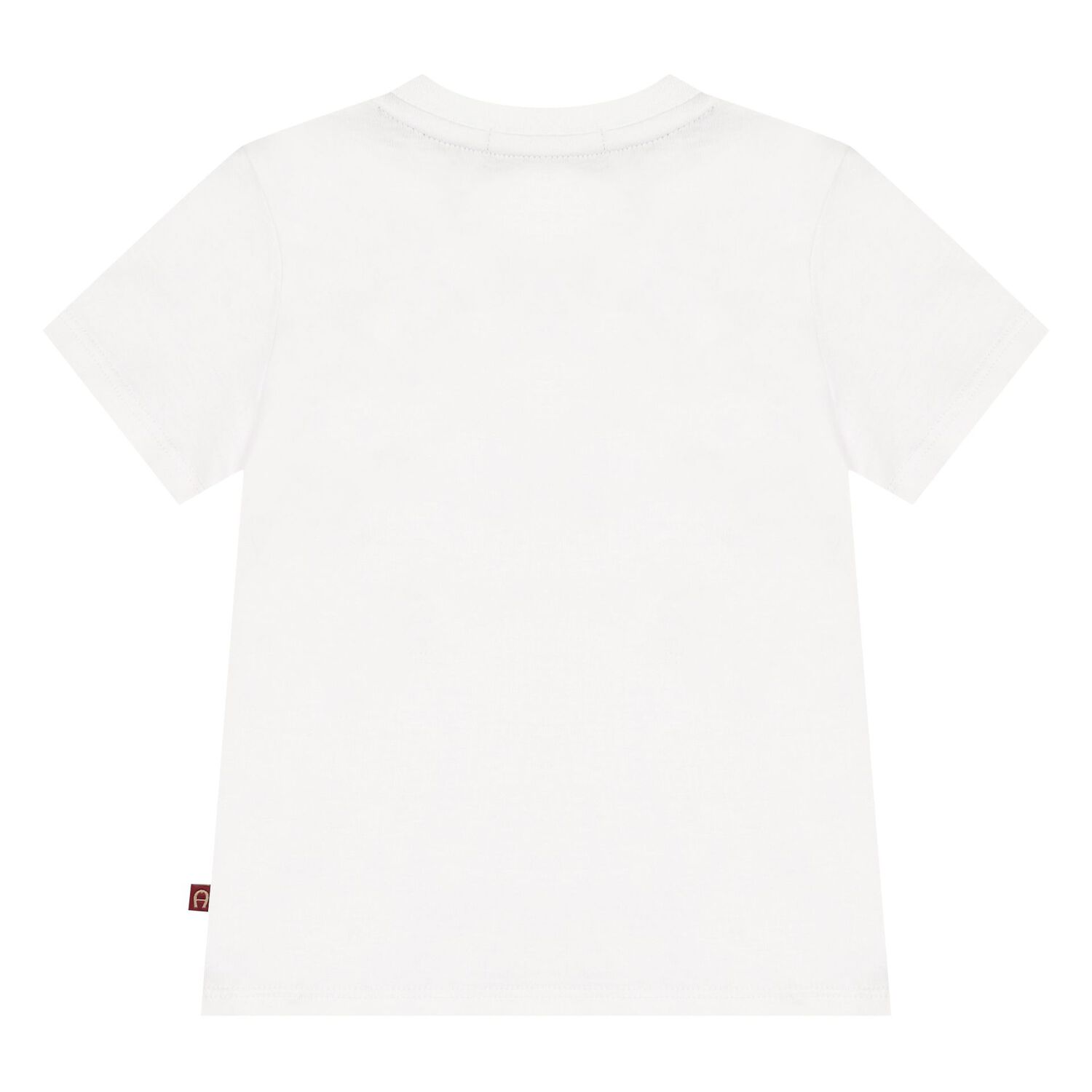 Younger Boys White Logo T-Shirt, 1, hi-res