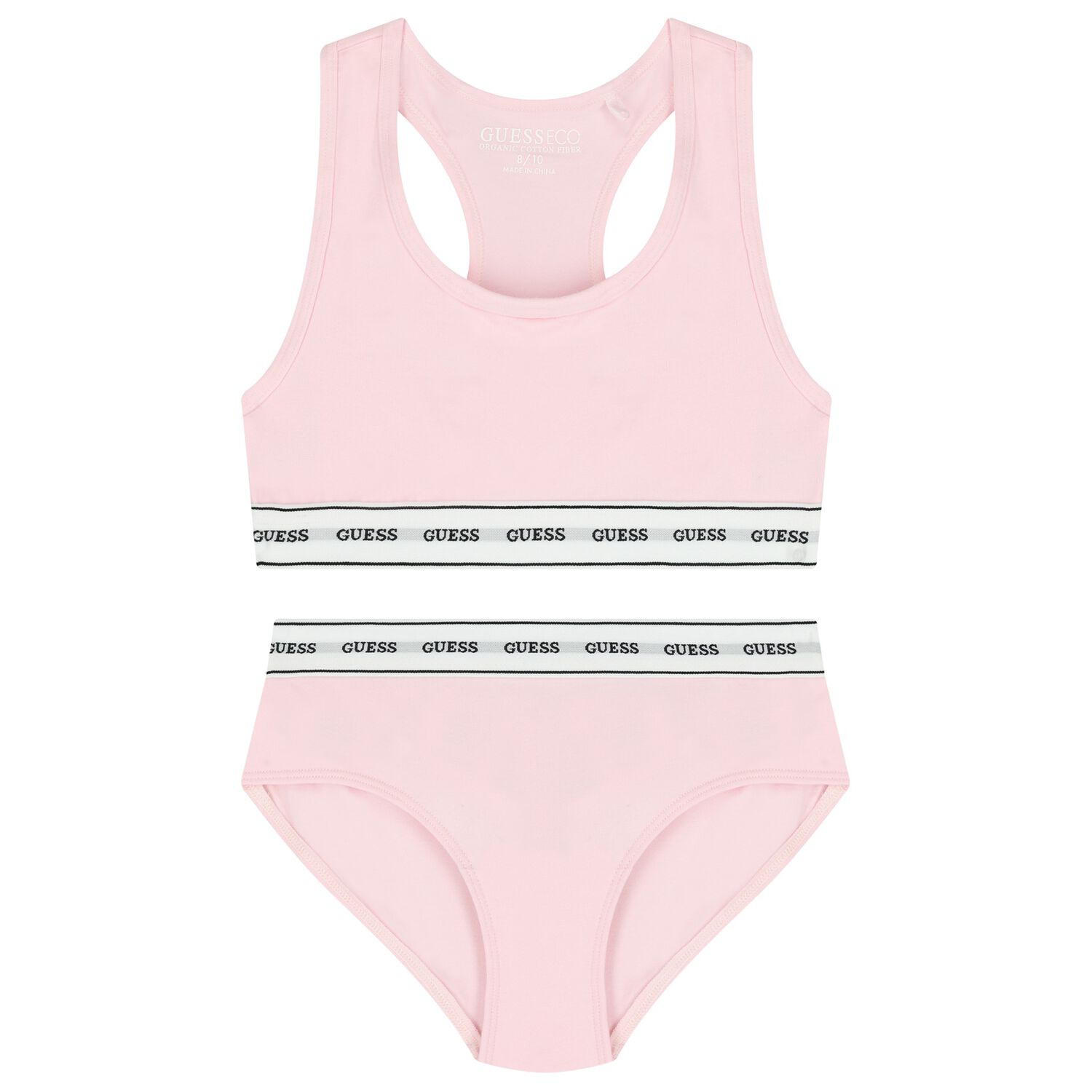 Girls Pink Logo Bikini, 1, hi-res