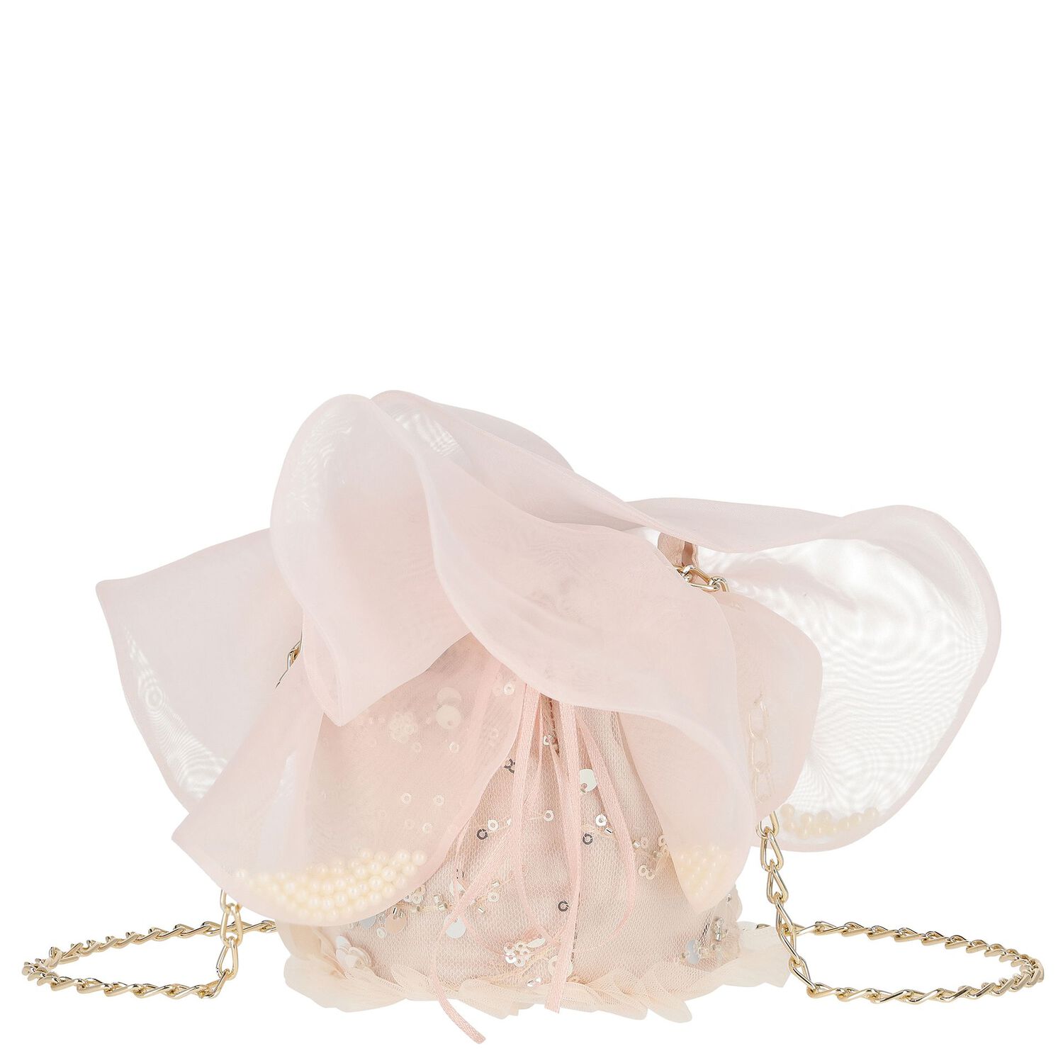 Girls Pink Sequin Handbag, 1, hi-res