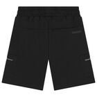 Boys Black Shorts, 1, hi-res