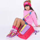 Girls Pink Logo Sweatshirt, 1, hi-res