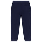 Boys Navy Blue Logo Joggers, 2, hi-res