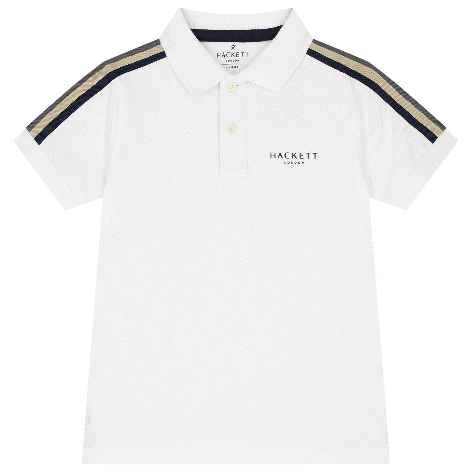 Boys White Logo Polo Shirt, 2, hi-res image number null
