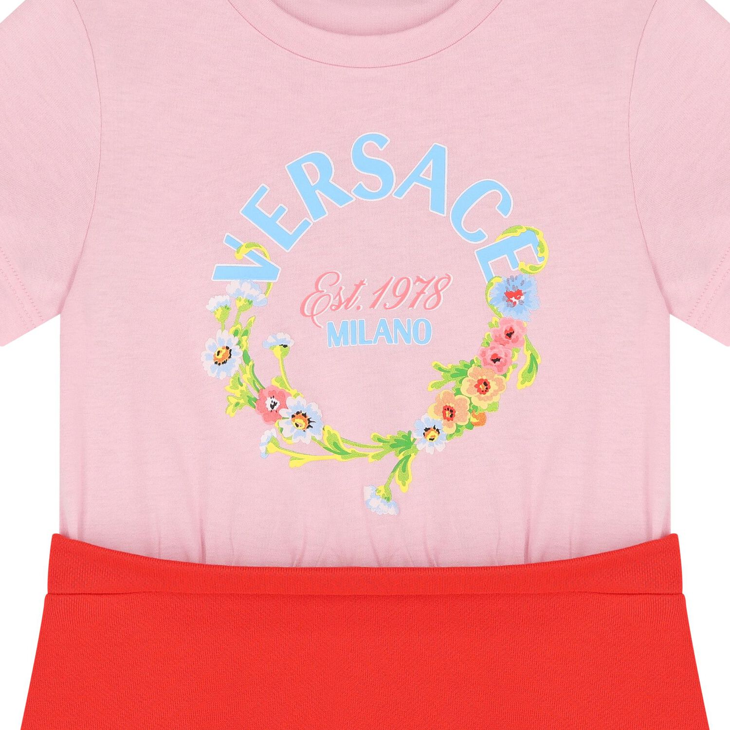 Girls Pink & Red Floral Dress, 1, hi-res image number null