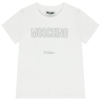  Girls White Logo T-Shirt