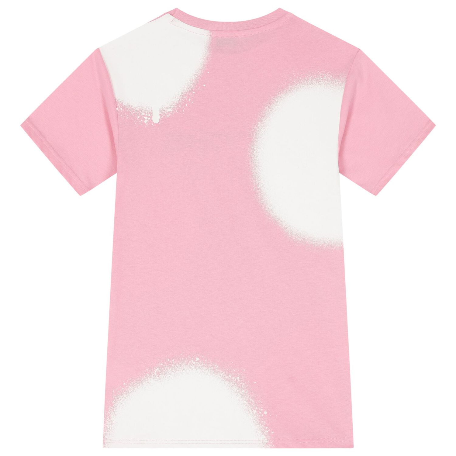 Girls Pink & White Logo Dress, 3, hi-res