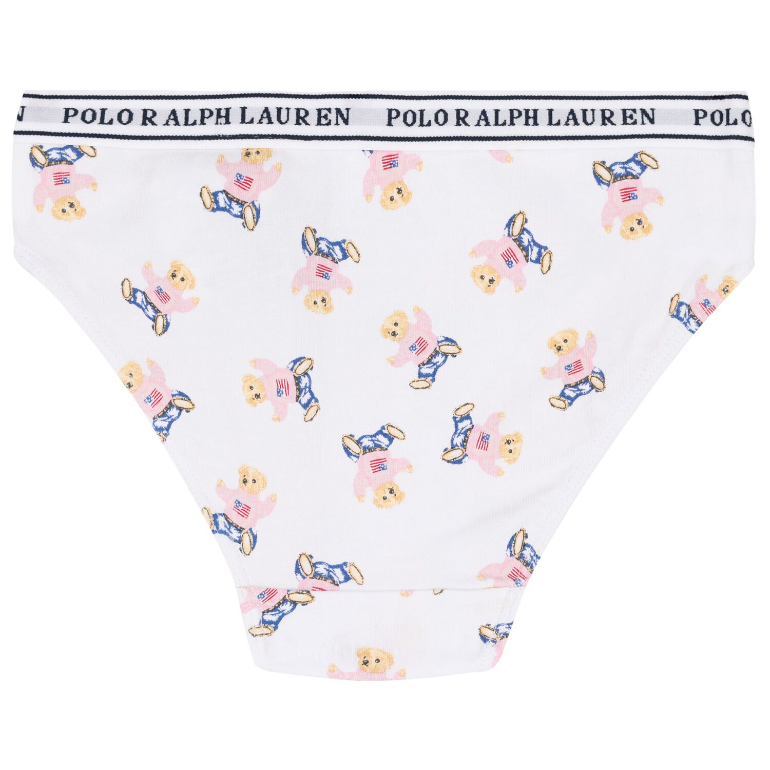 Girls White & Pink Bikini Brief ( 5-Pack ), 1, hi-res