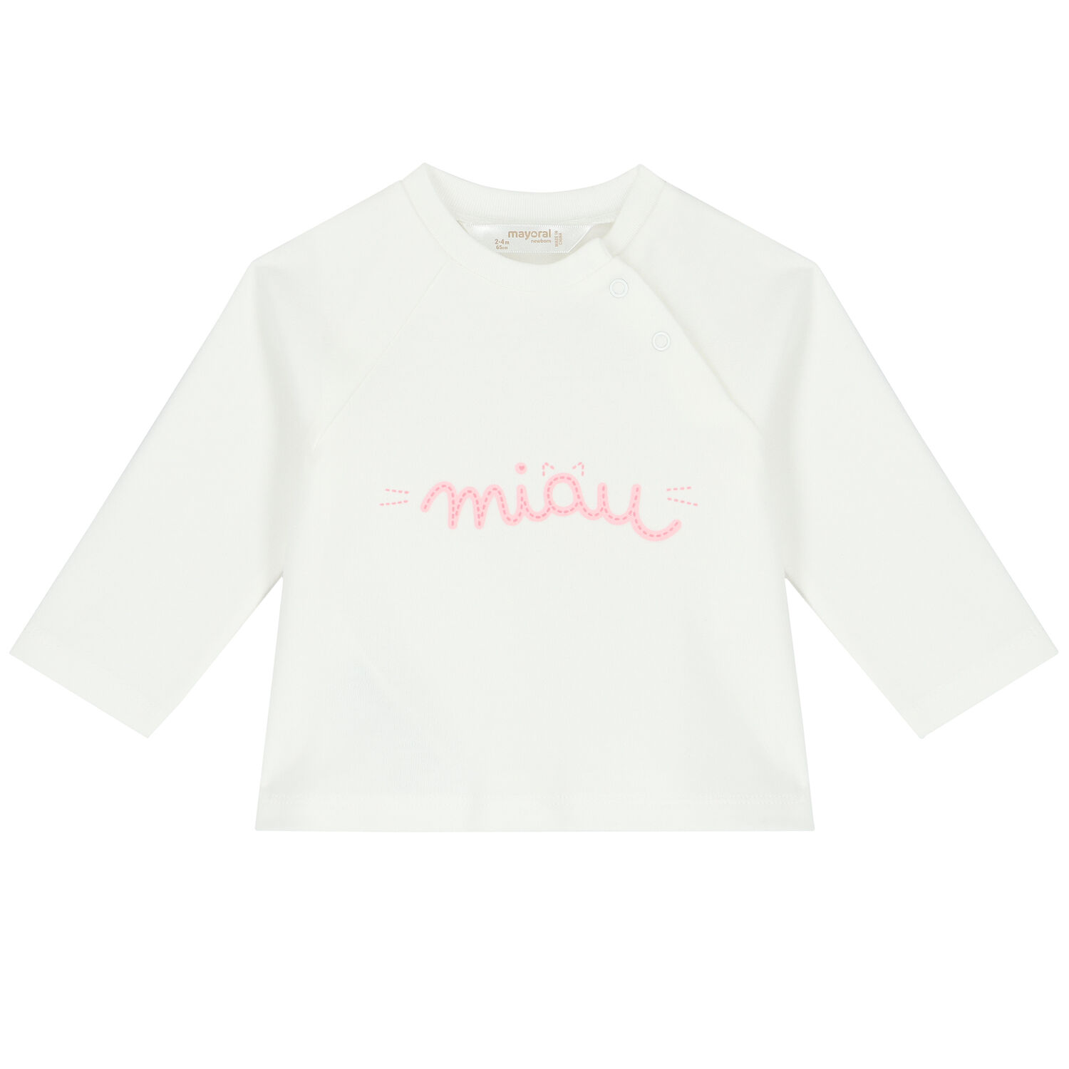 Baby Girls White & Pink 3 Piece Tracksuit, 1, hi-res