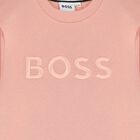 Girls Pink Logo Dress, 1, hi-res