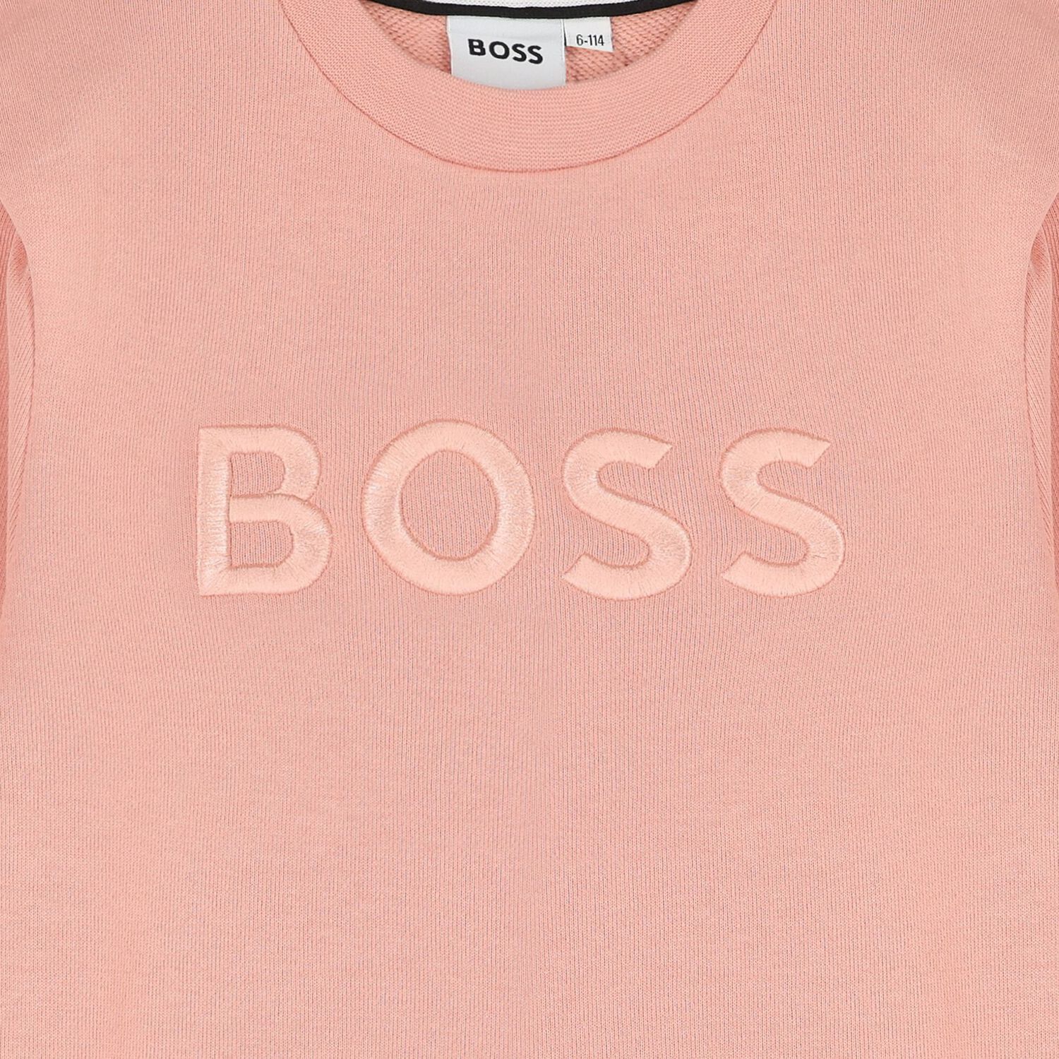 Girls Pink Logo Dress, 1, hi-res