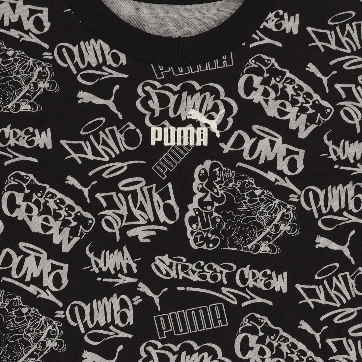 Boys Black Logo T-Shirt, 1, hi-res