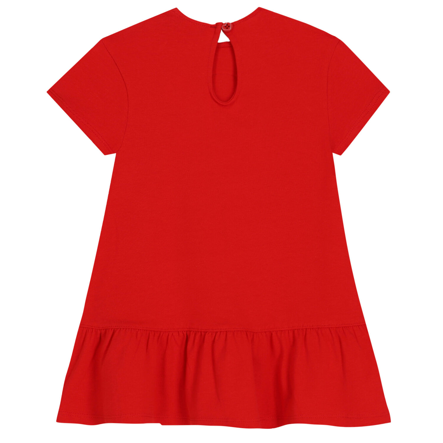 Girls Red Logo Dress, 1, hi-res