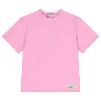 Girls Pink Softskin Oversized Fit T-Shirt