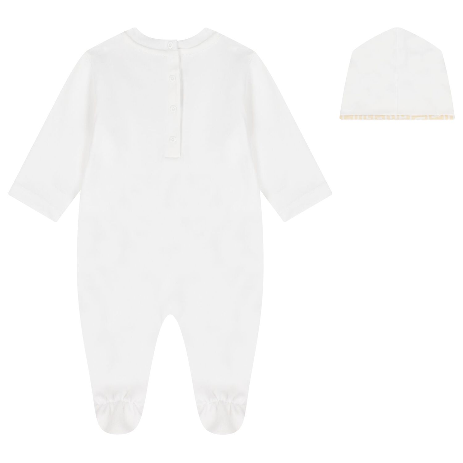 White Logo Babygrow Gift Set, 1, hi-res