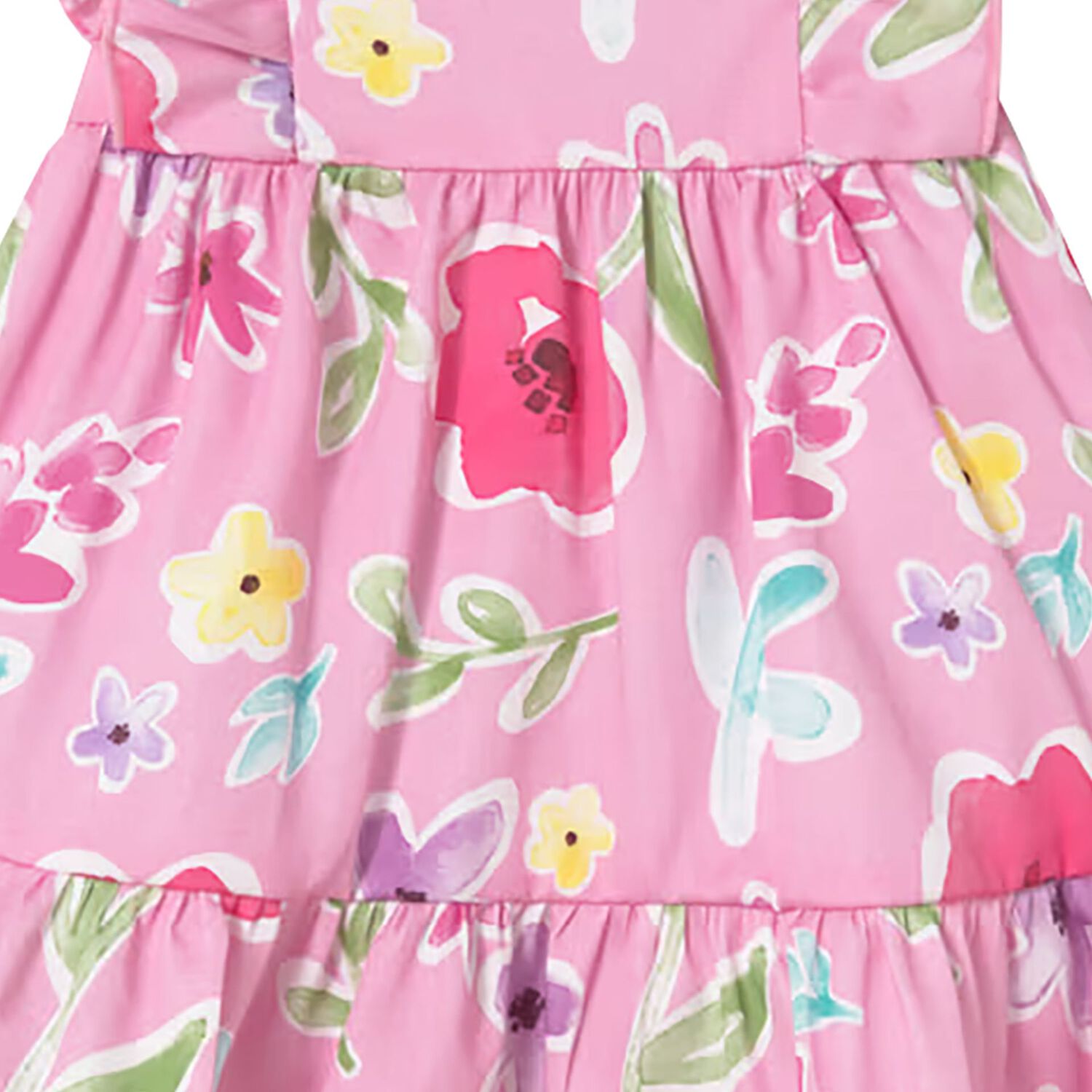 Baby Girls Pink Floral Dress Set, 1, hi-res