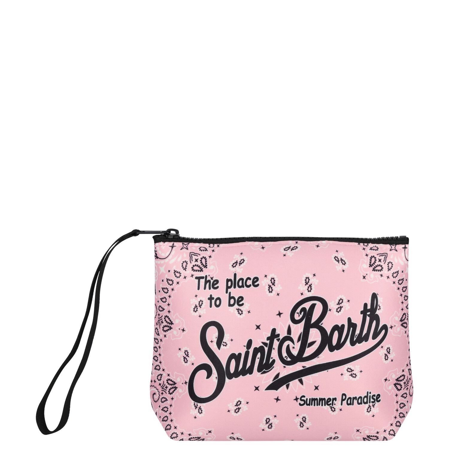 Girls Pink Logo Pouch, 1, hi-res