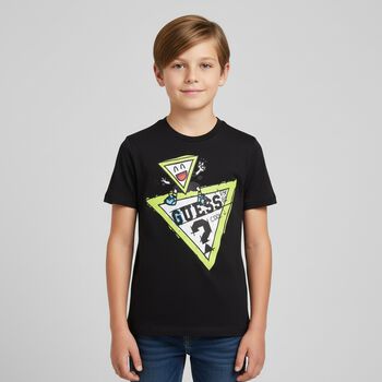 Boys Black Logo T-Shirt