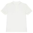 Boys White Logo Polo Shirt, 2, hi-res