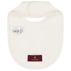 Ivory & Gold Logo Baby Bib, 1, hi-res