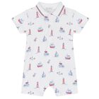 Baby Boys White Seas The Day Rompers, 1, hi-res