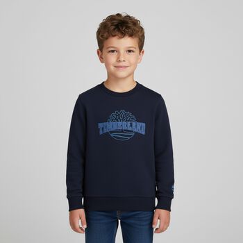 Boys Navy Blue Logo Sweatshirt