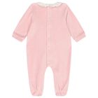 Baby Girls Pink Logo Babygrow, 2, hi-res