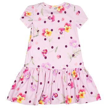 Girls Lilac Floral Dress