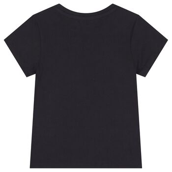 Girls Black Logo T-Shirt