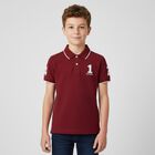 Boys Red Logo Polo Shirt, 1, hi-res