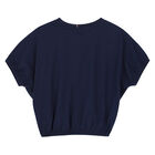 Girls Navy Logo T-Shirt, 1, hi-res