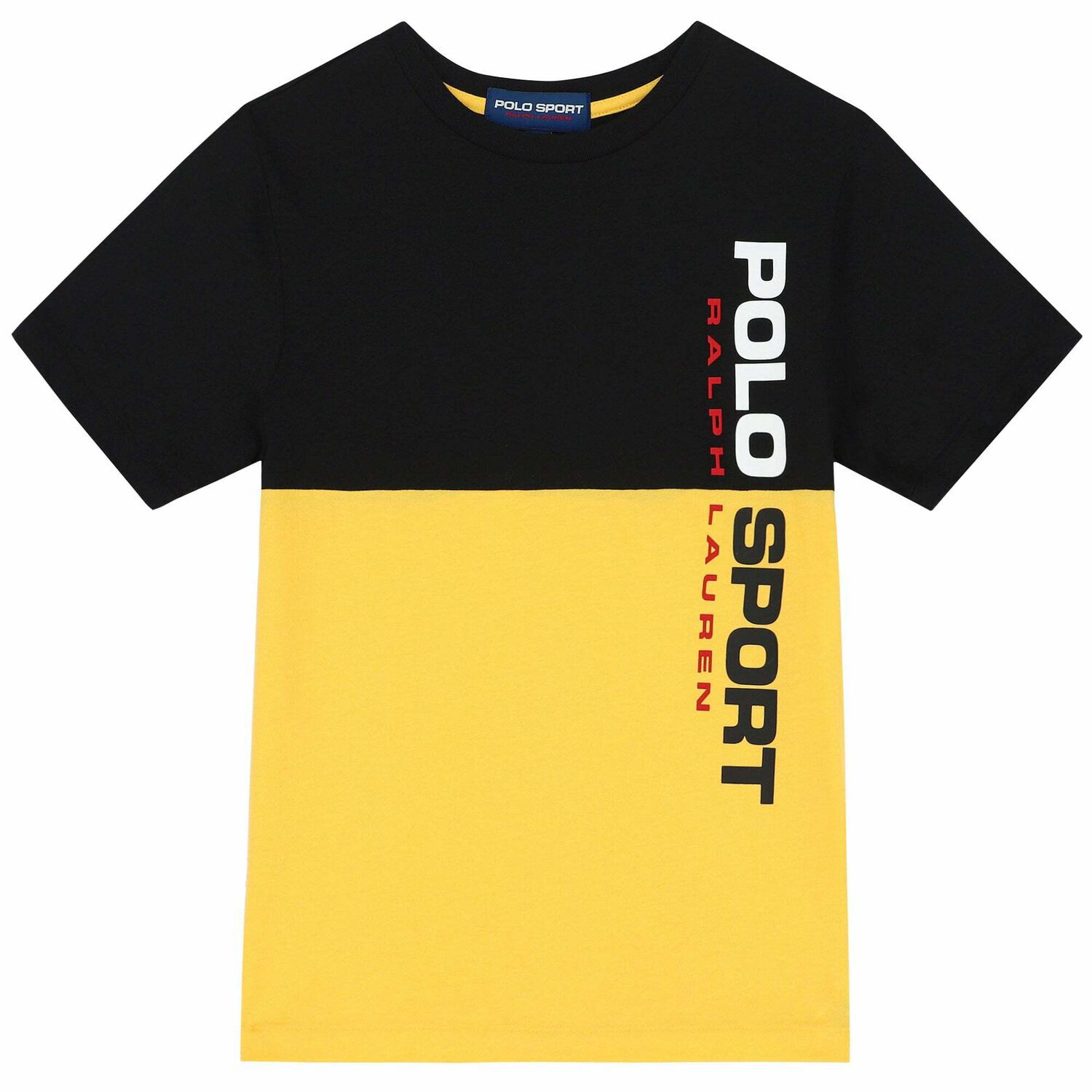 Boys Yellow & Black Logo T-Shirt, 3, hi-res