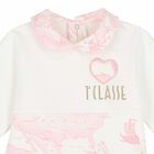 Girls Pink & Ivory Geo Map Babygrow, 1, hi-res
